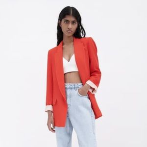 🍒 Linen Blend Cuff Blazer 🍒